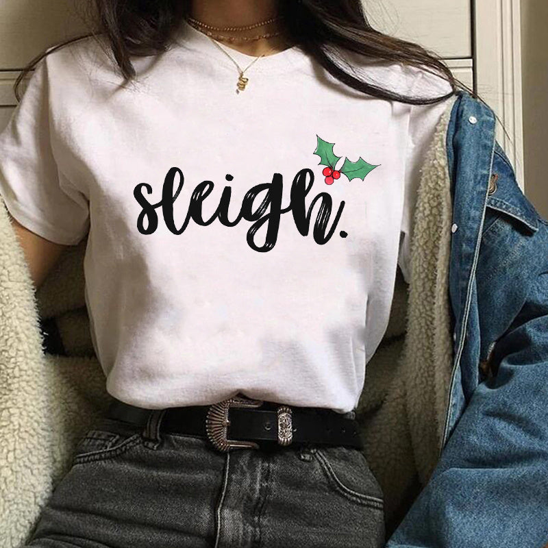 Christmas-Themed Holiday Tops – Unisex Short Sleeve Modal T-Shirts, Festive Casual Outfit