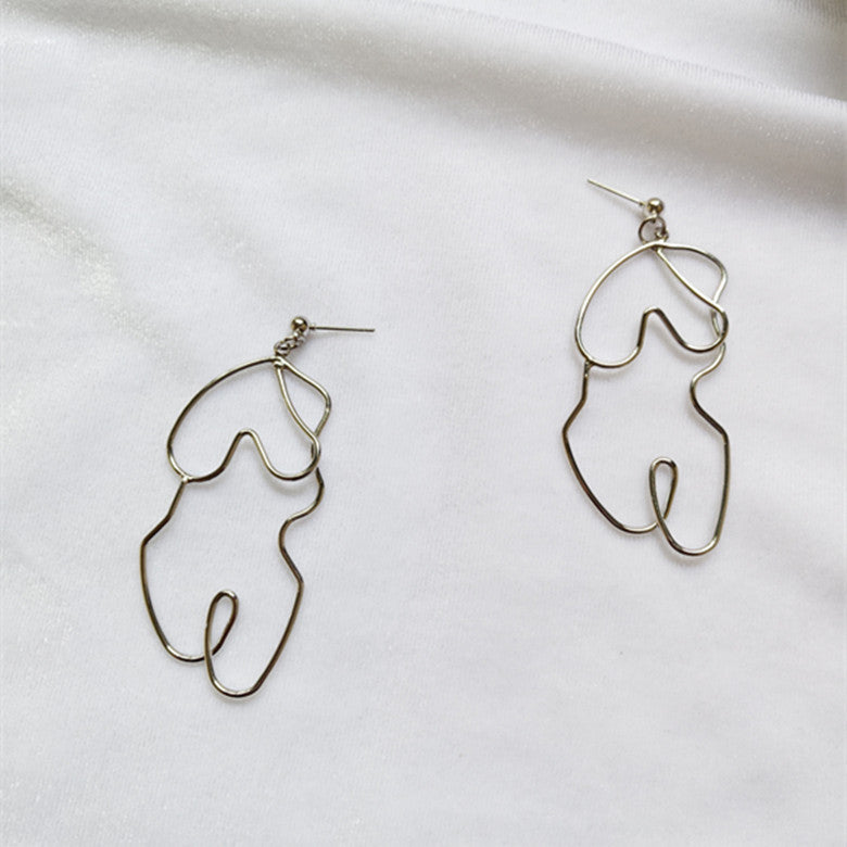 Earrings Exaggerated Twisted Statement Abstract Design Jewelry Trend 2025