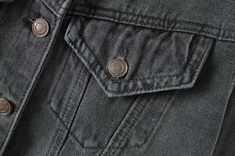 Street Style Denim Jacket for Women – Casual Cotton Blend Hipster Outerwear (S–L)