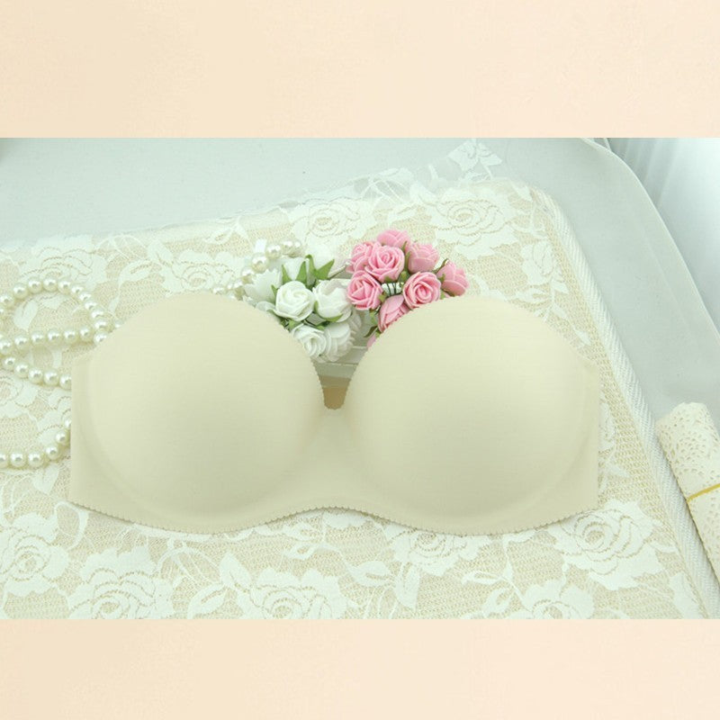 Strapless Front Closure Push Up Bra For Women
