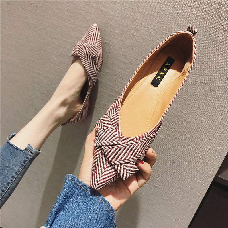 Korean Style Pointed Flats for Women | Casual & Office Shoes