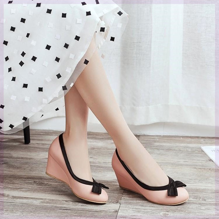 Women's Round Toe Wedge Shoes | Comfortable 6cm Wedges