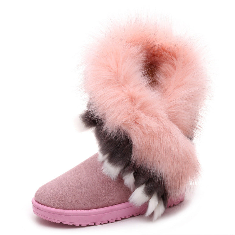 2025 New Winter Boots For Women Snow Boots With Thick Fur Non Slip Waterproof High Boots Big Size
