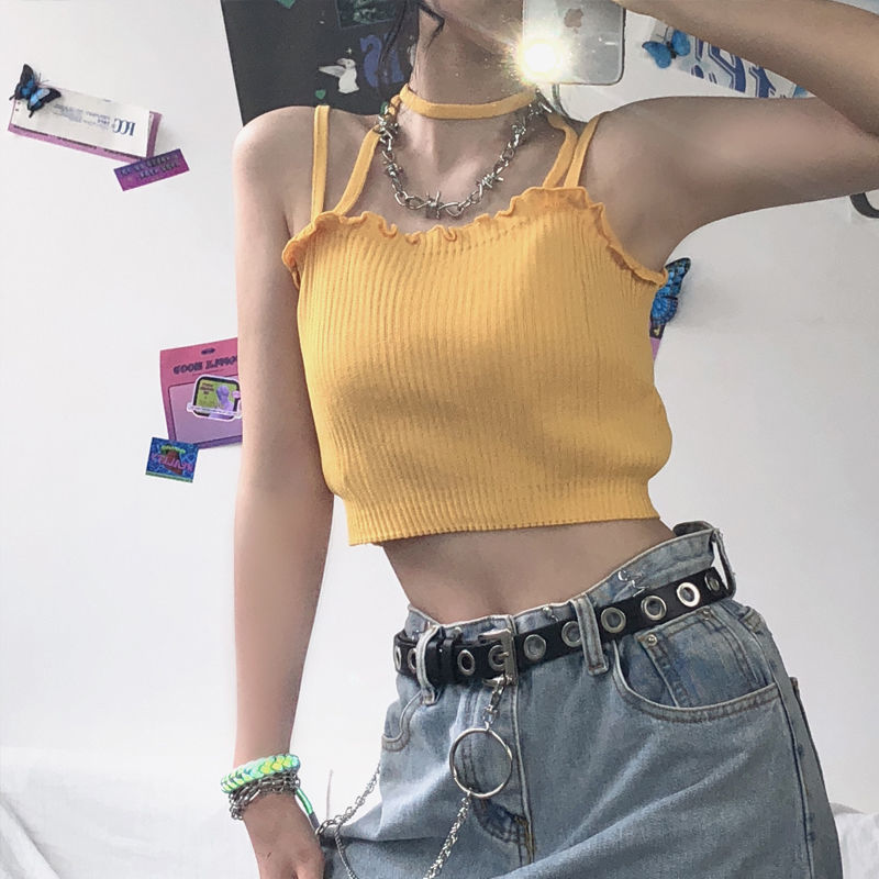 V-Neck Tie-Dye Crop Top for Women – Boho Summer Casual Outfit