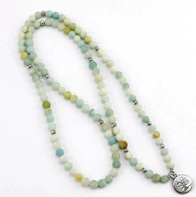 108 Life Tree Bracelet – Natural Stone Beaded Bracelet for Mindfulness & Spiritual Balance