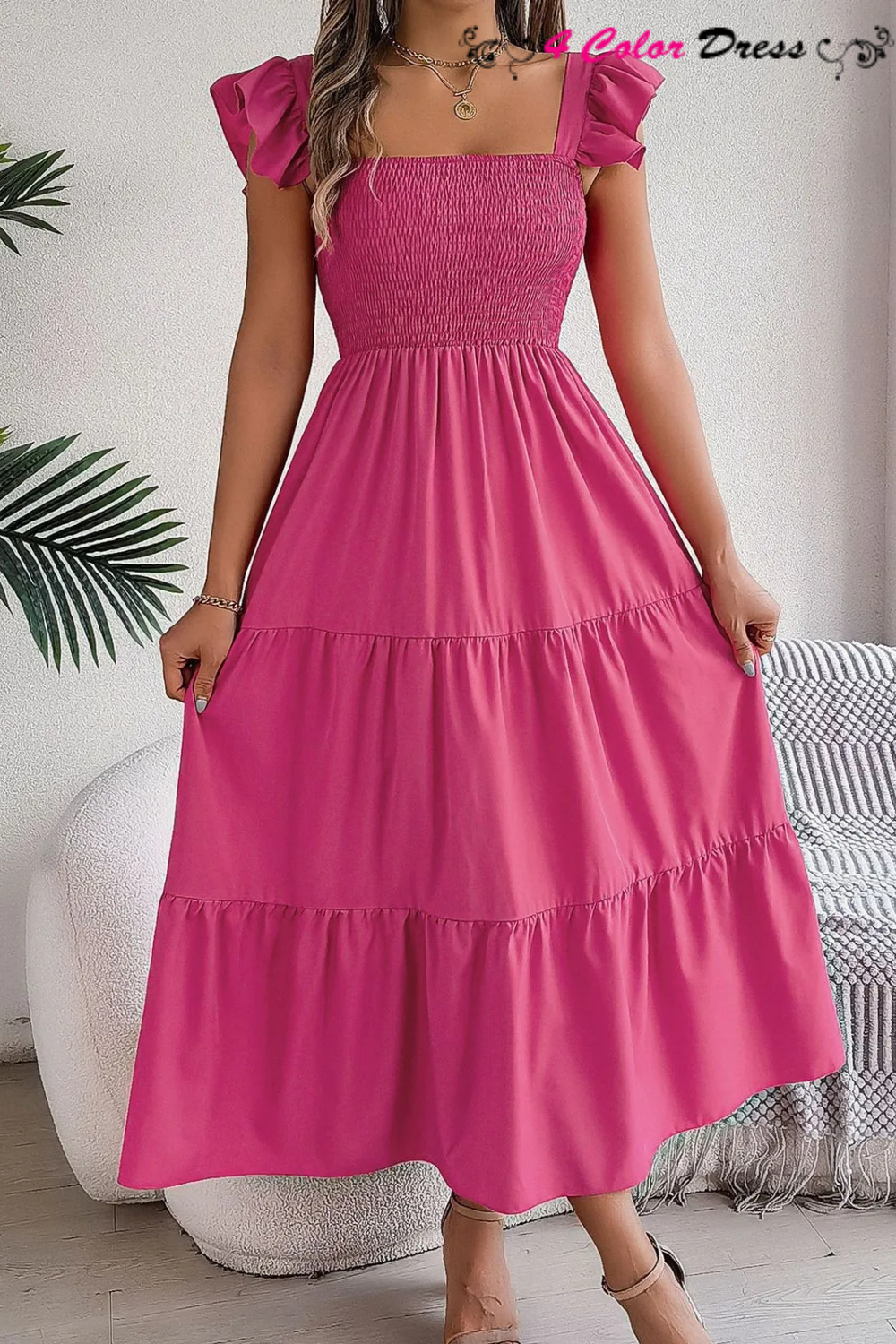 casual tank maxi dress Women's 2XL Summer Sleeveless Flower Maxi Dress Casual Split Long Tank Dress