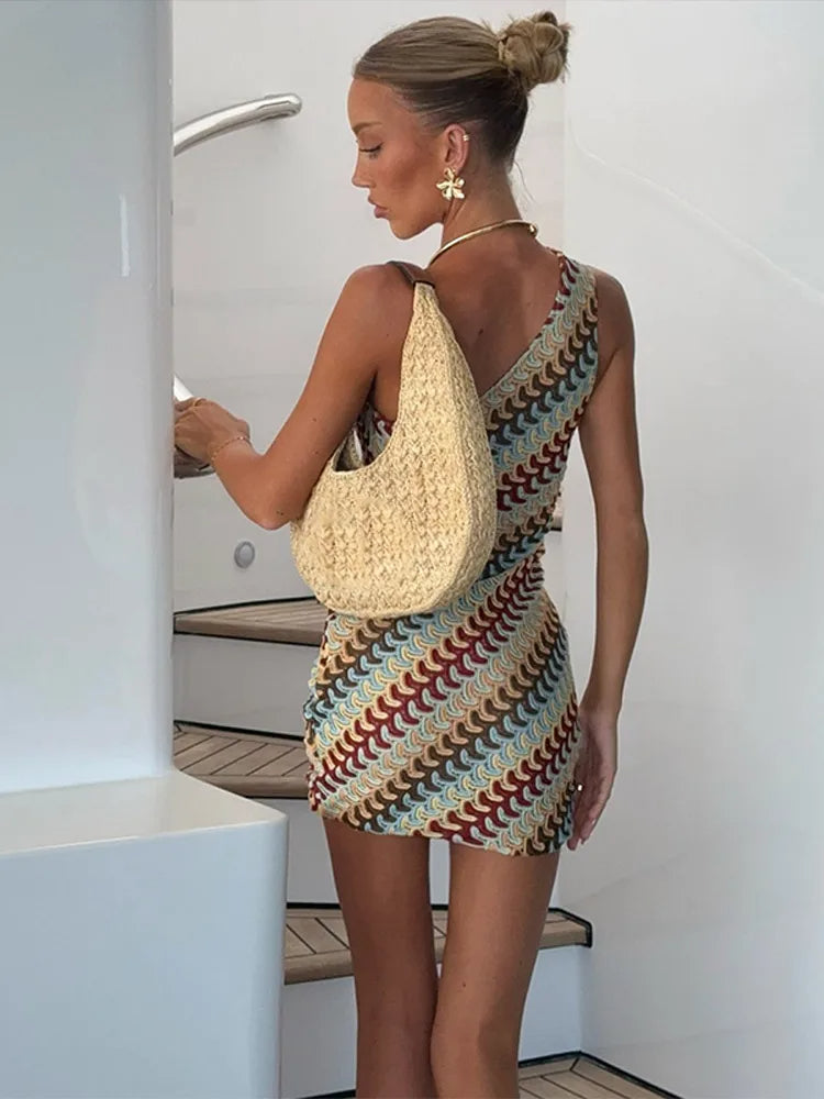 Knitted Mini Dress | Figure-Hugging Summer Dress & Party Outfit for Women