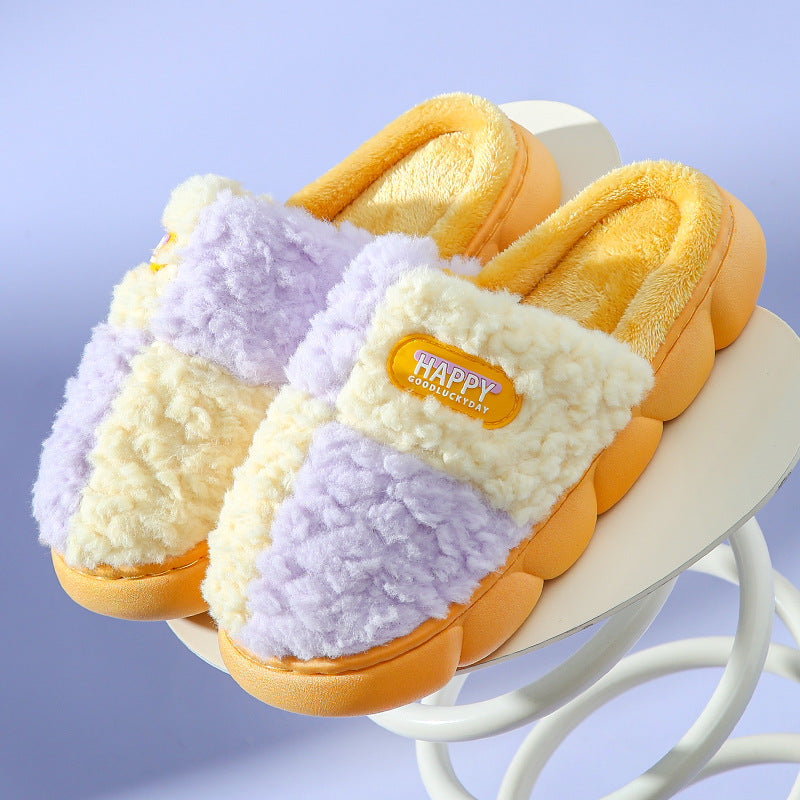 Super Soft Anti Slip Plush Women Slippers