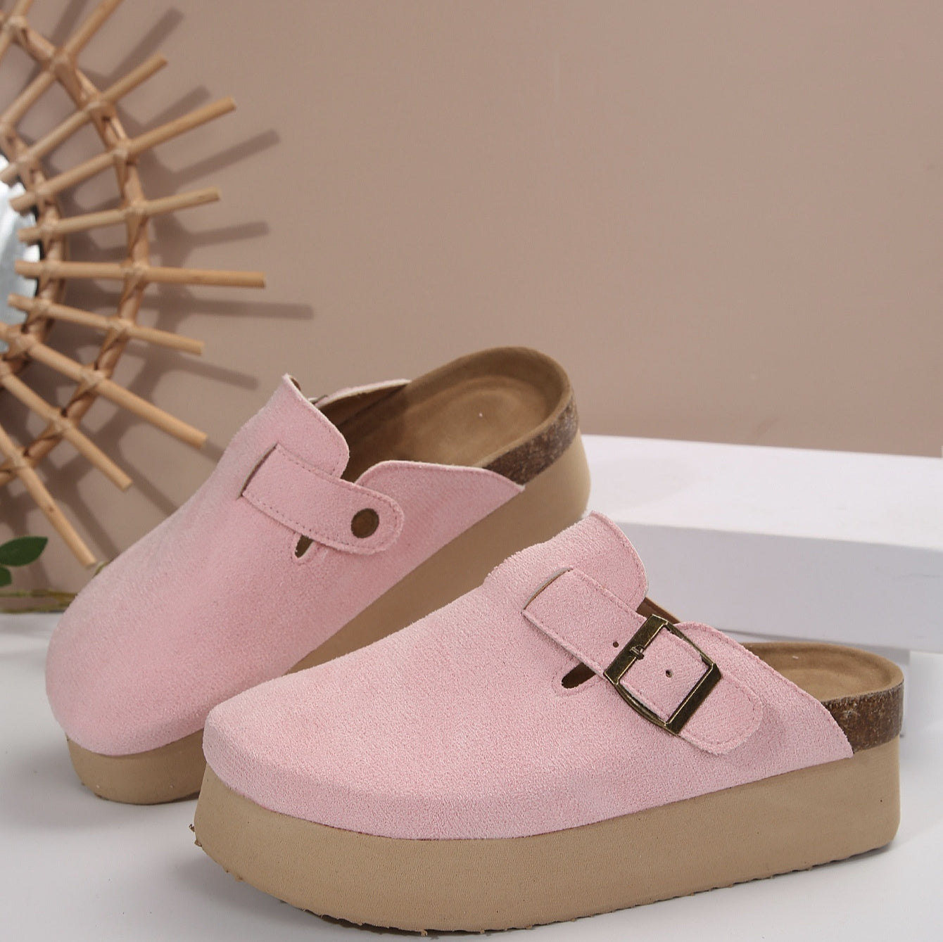 New Crossover Slip On Thick Platform Flat Slippers