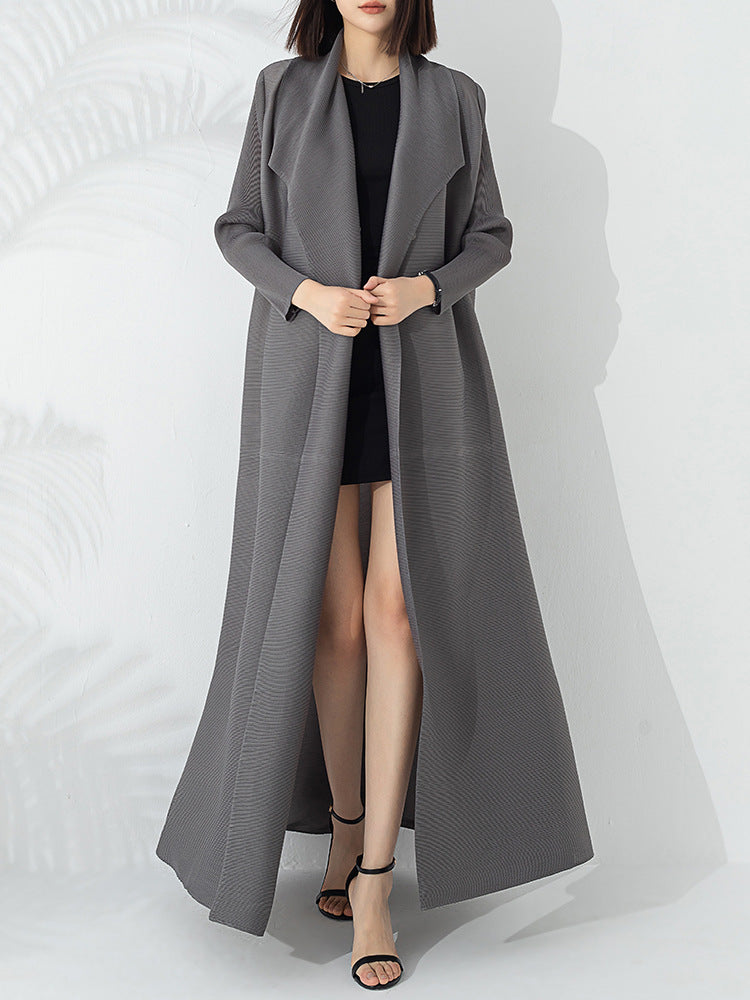 Elegant Long Trench Coat – Long Coats Aesthetic & Chic Layering Outfits