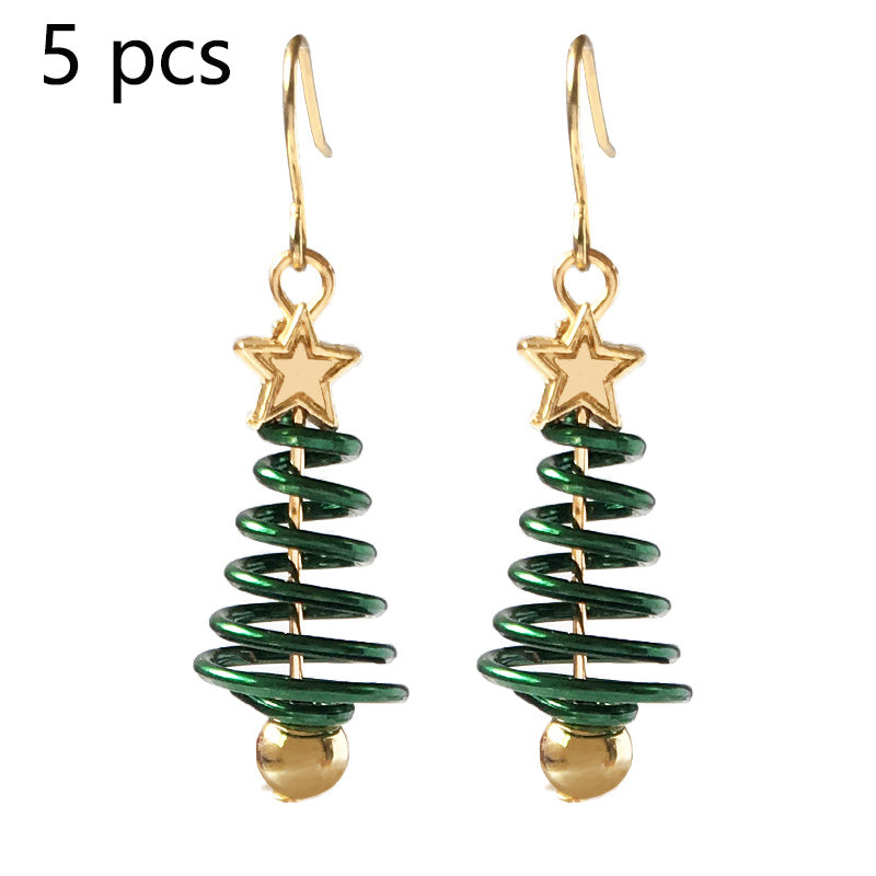 Earrings Christmas Tree Star DIY Festive Design Jewelry Trend 2025