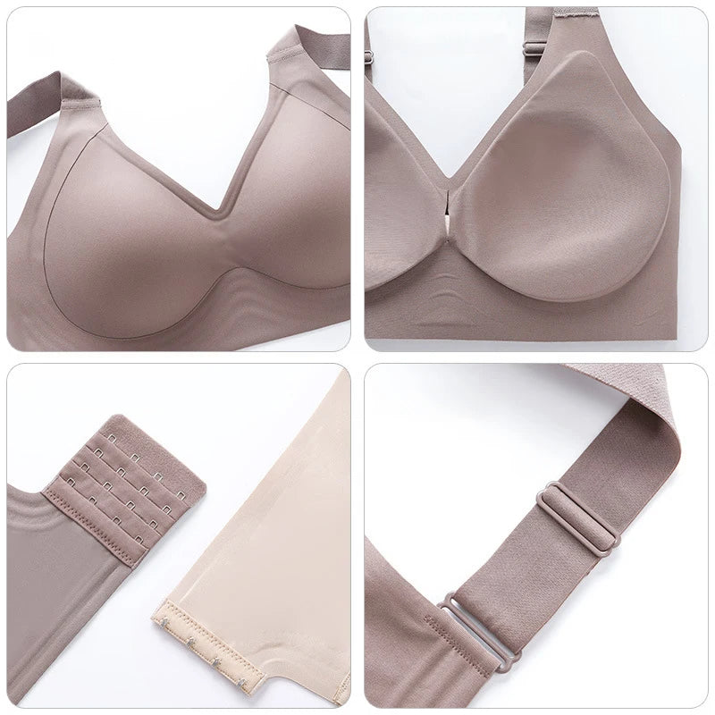 Seamless Wireless Push-Up Bra – Thin Molded Cups & Everyday Comfort