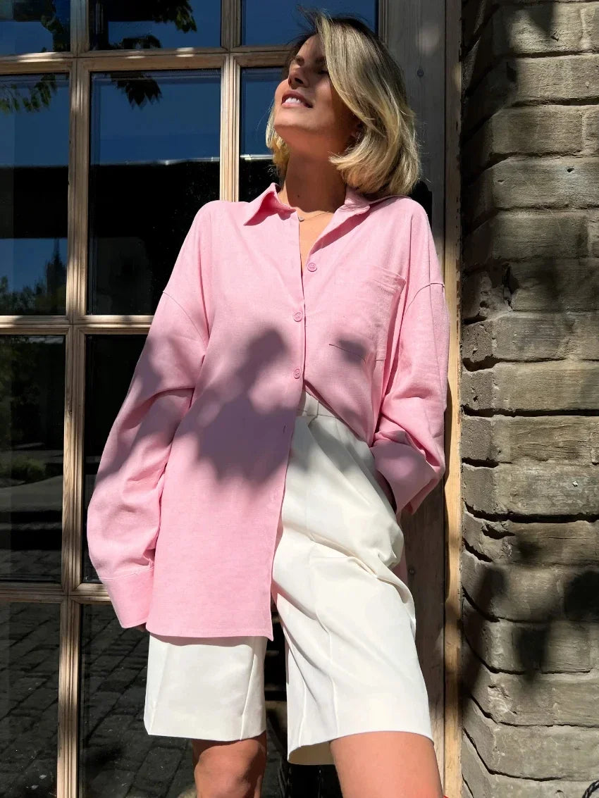 High Waist Herringbone Office Shorts Women – Professional Summer Outfit