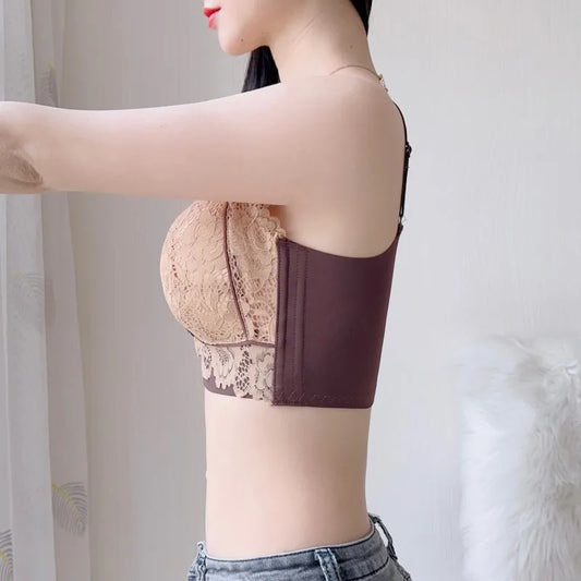 Floral Lace Bralette Aesthetic