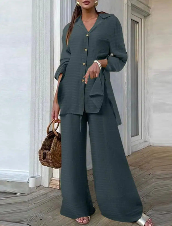 Leopard Print Loose Top & Pants Two-Piece Outfit Set | Bold Style 2025 Aesthetic