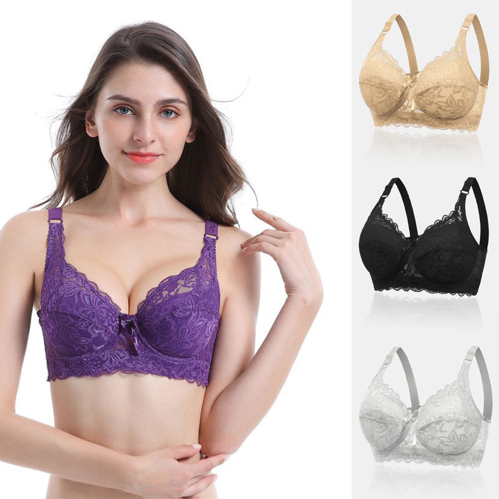 E G Cup Adjustable Back Plus Size Lace Bra