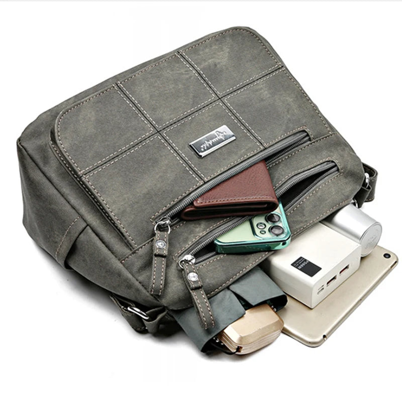 Vintage-Style Pillow Bag Soft PU Chic