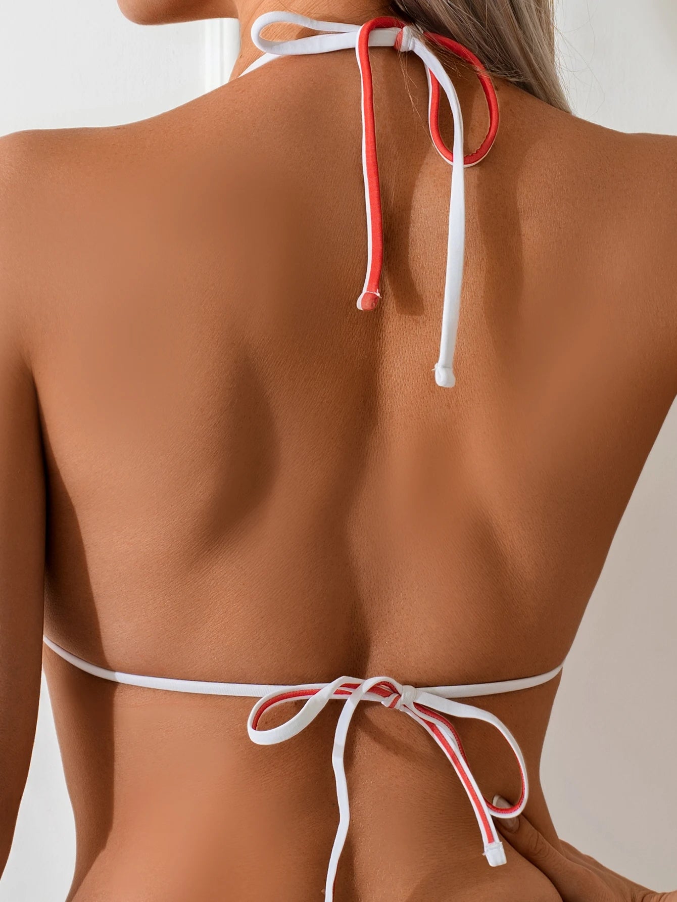 American Flag Print Color Block Bikini Set | Bold Swimwear 2025