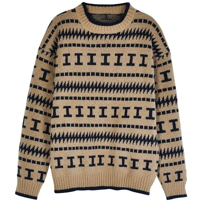 Women's American Retro Loose-Fitting Knit Pullover