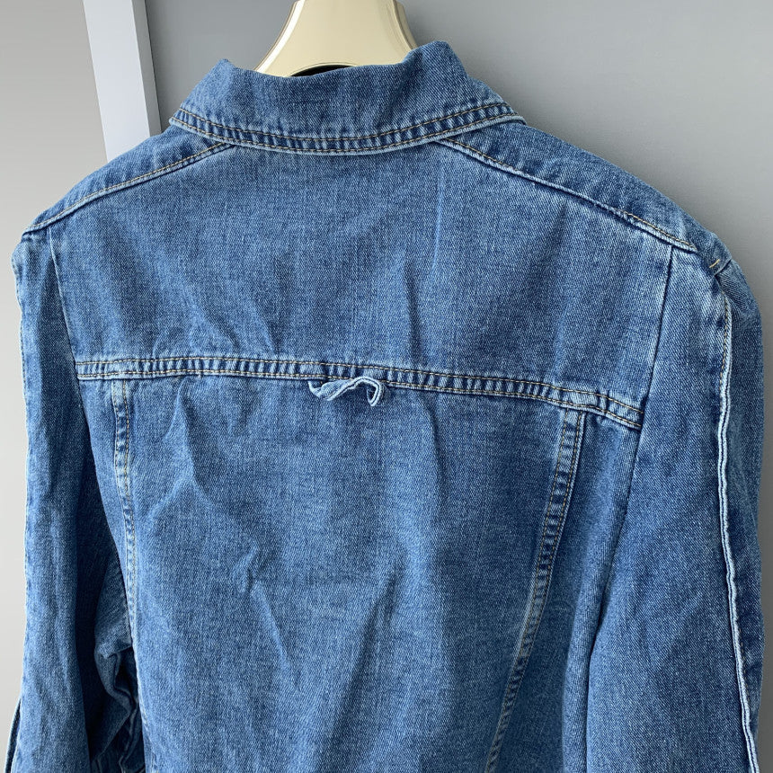Loose Denim Jacket for Women – Fashion Design Blue Cotton Coats & Casual Jackets 2025