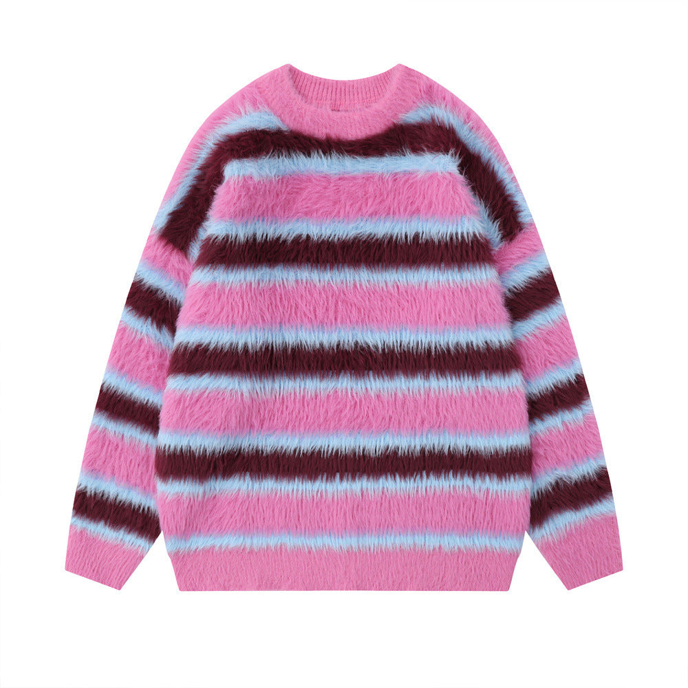 Women’s Round-Neck Fleece Sweater – Lightweight Nylon Pullover