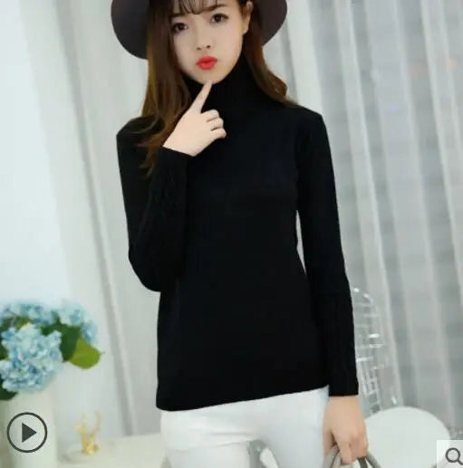 2025 Women S Fall Turtleneck Sweater Soft Knitted Cashmere Pullover Jumper Basic Autumn Winter Sweater For Women