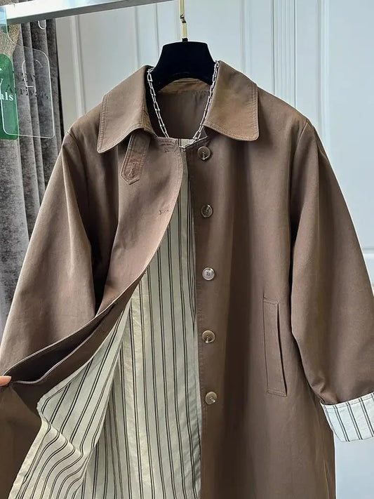 Belted Beige Trench Coat