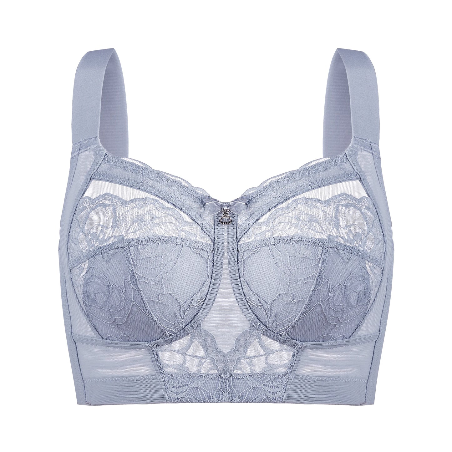 Timeless Ease: Full-Coverage Wire-Free Lace Bra