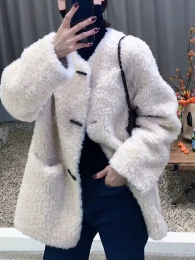 New O Neck Single Breasted Coats