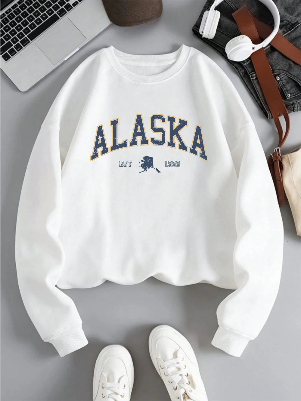 Womens Zipper Neck New Design Outer Banks Alaska Sweatshirts