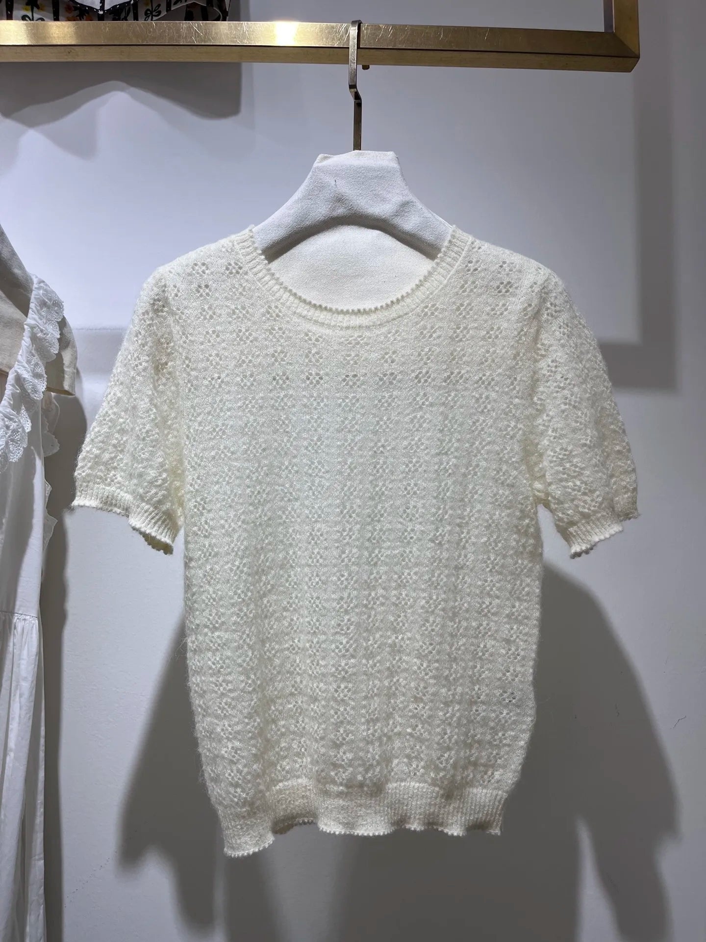 Effortless Breeze: The Delicate Open-Knit Cardigan