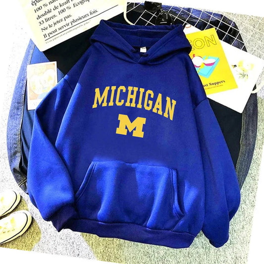 Cool Michigan Printed High Quality Warm Winter Hoodies
