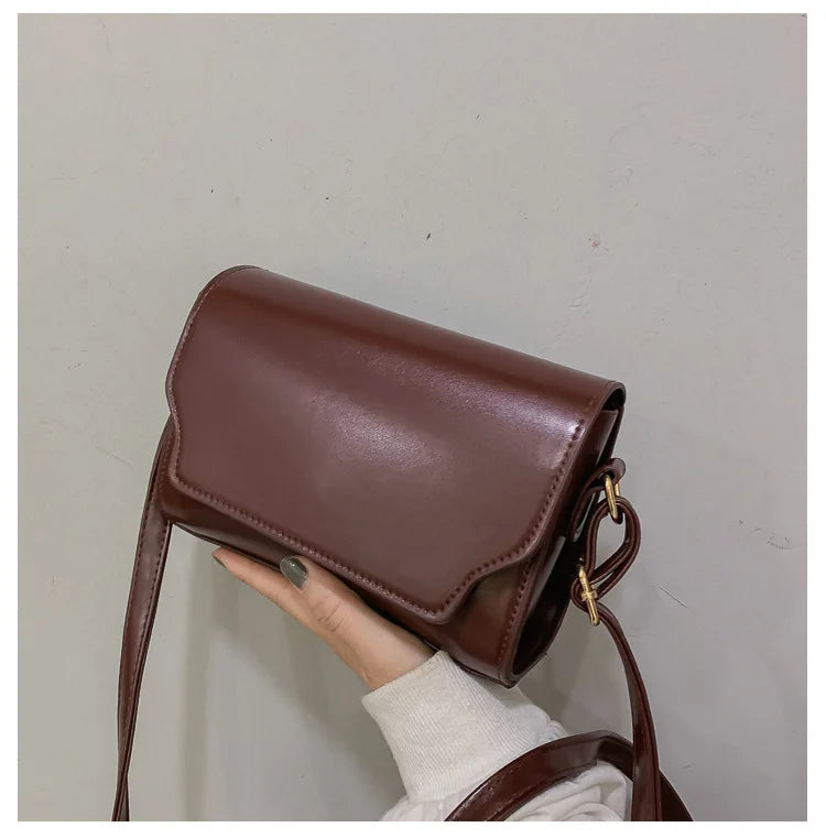 Women Mini Leather Messenger Bag