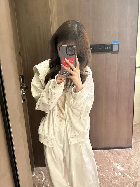 Womens Japanese Graphic Cat Ears Hoodies