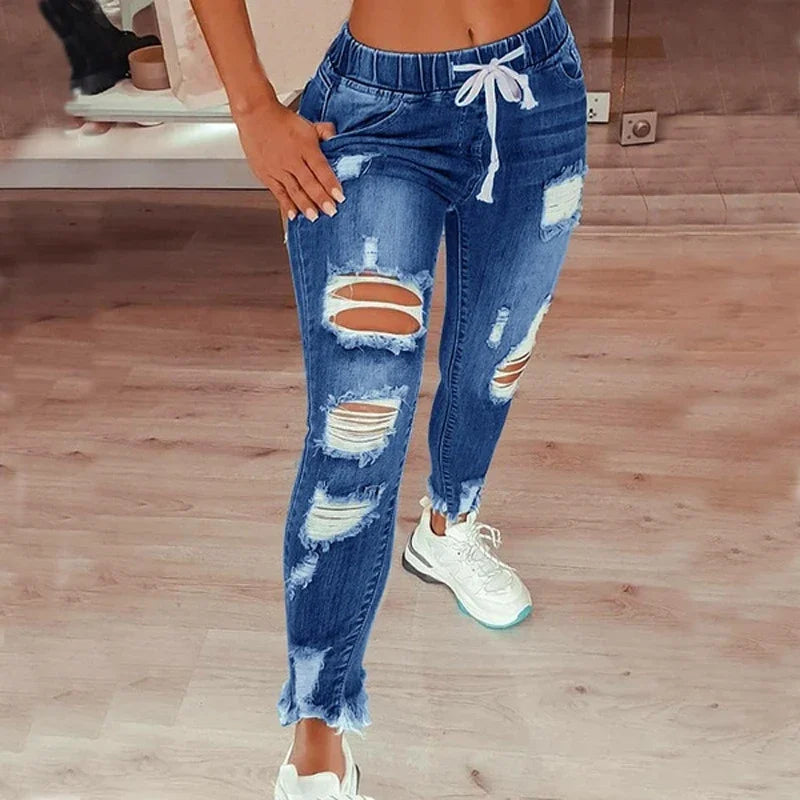 Ripped Light Blue Jeans
