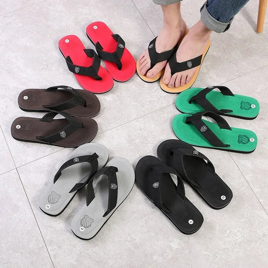 Summer Men Slippers Beach Shoes Male Flip Flops Lightweight Fashion New Arrival Lovers Couple Slippers Unisex Bathroom Slides