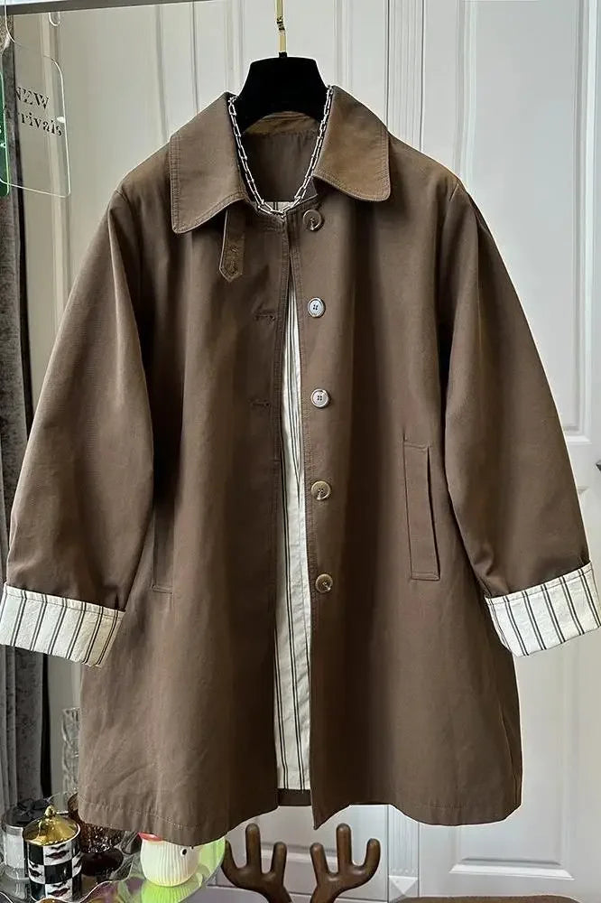 Belted Beige Trench Coat