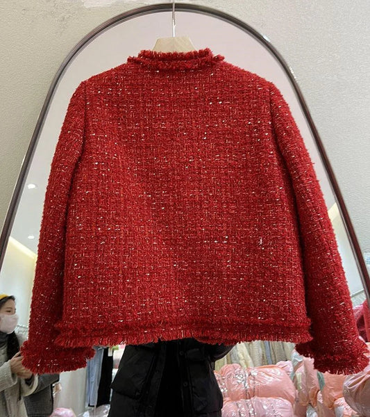 Demi Season Crop Tweed Jackets