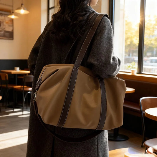Classic Suede Weekend Duffle Bag