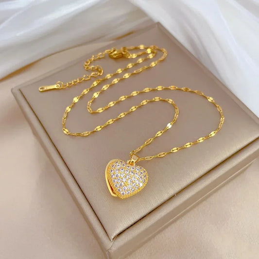 Heart Shaped All Pearl Necklace