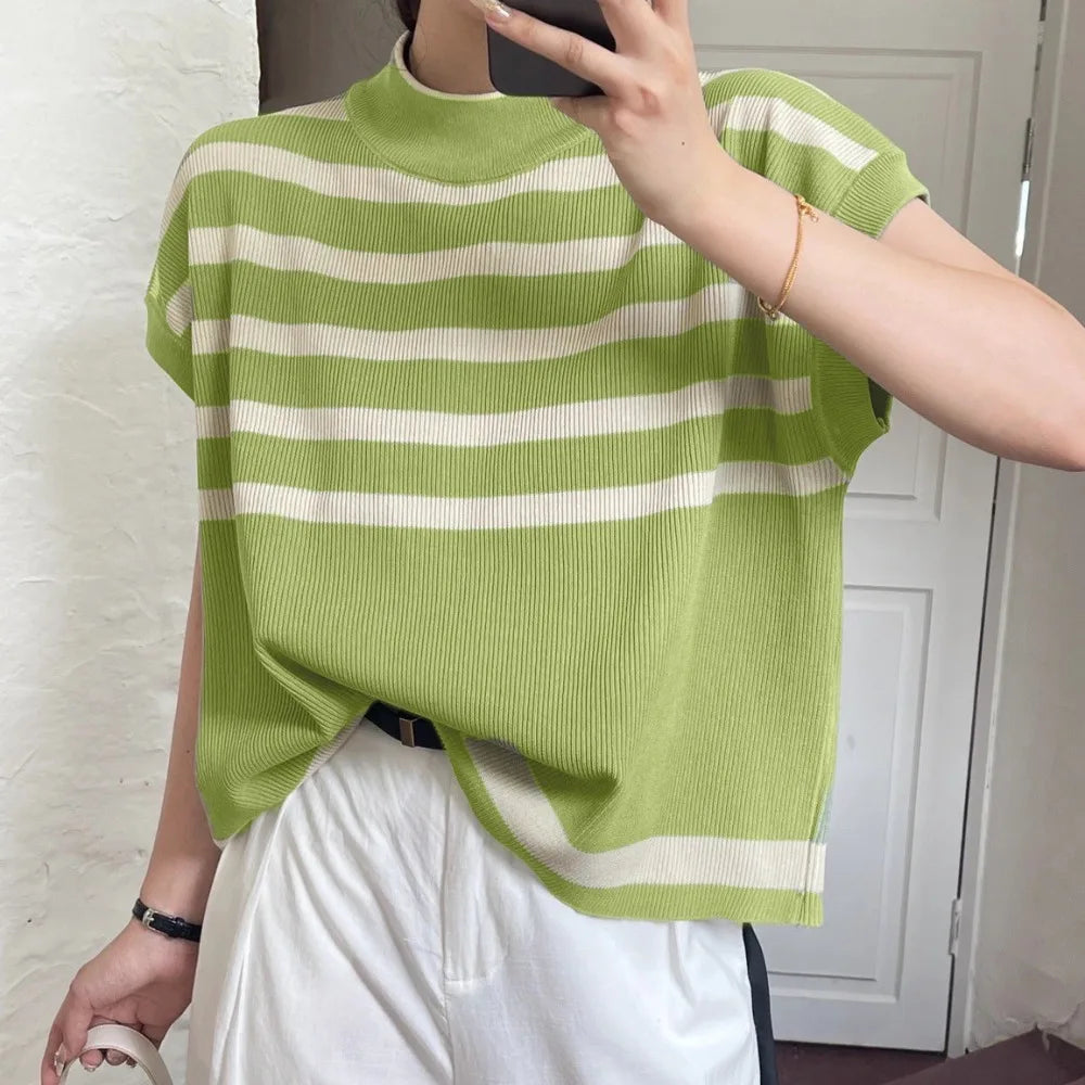 Womens Casual Breathable Short Sleeve Crop