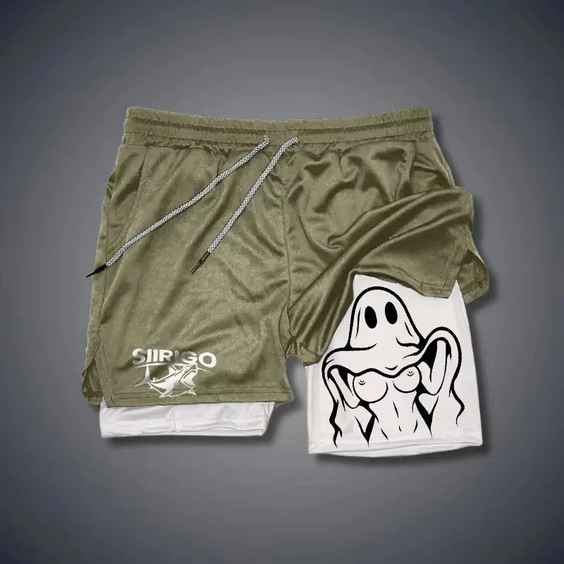 Breathable Plus Size Fitness Shorts