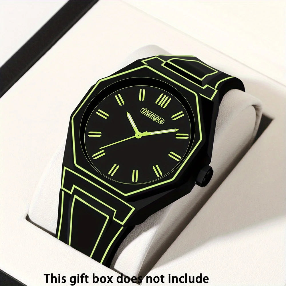 Minimalist Silicone Strap Quartz Watches Casual Sporty Style