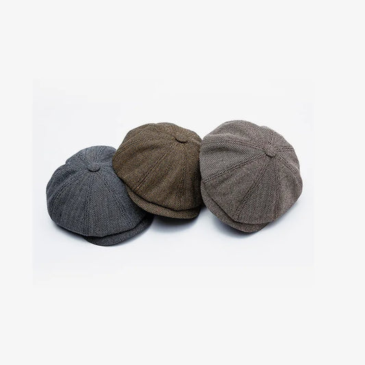 New British Woolen Shelby Octagonal Hat