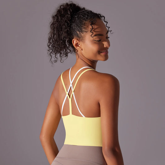 Women’s Push Up Sports Bra – Breathable Yoga & Running Workout Gym Top