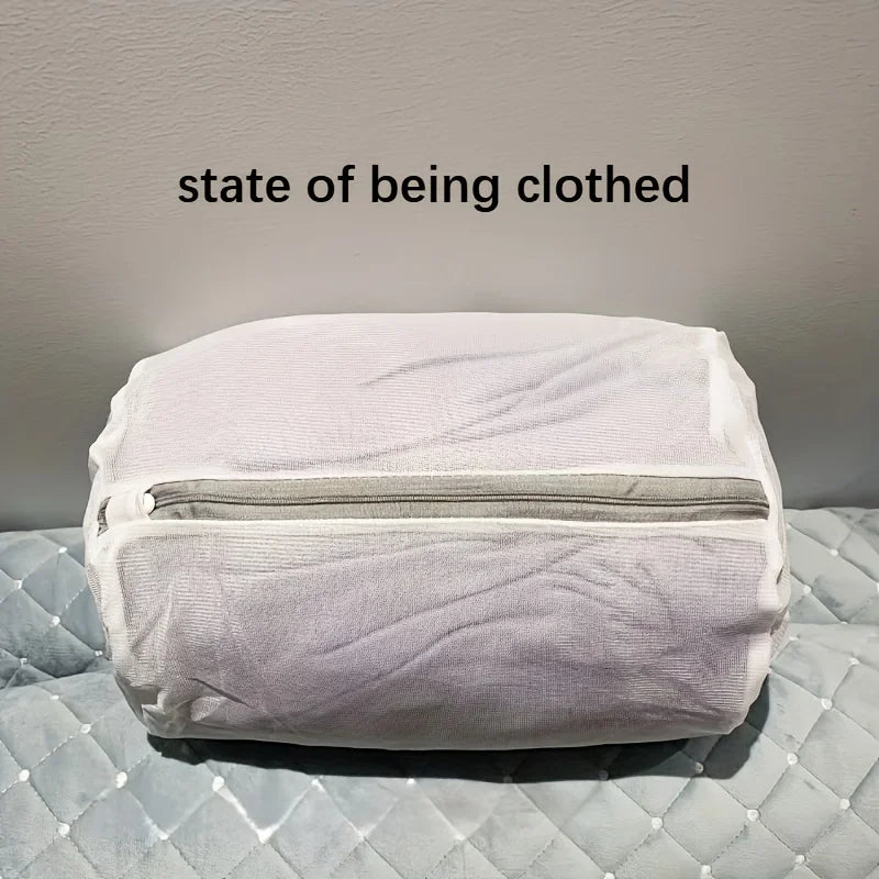Reusable Zipper Closure Durable Mesh Laundry Bag for Sneakers Clothes Socks