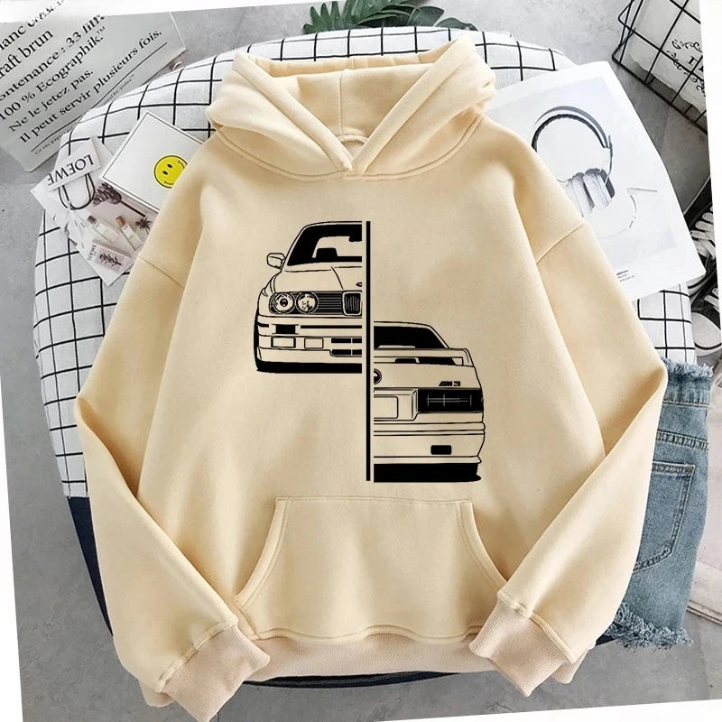 2025 Mens Streetwear Sweatshirt Reverse Car Design Hoodie For Autumn Winter