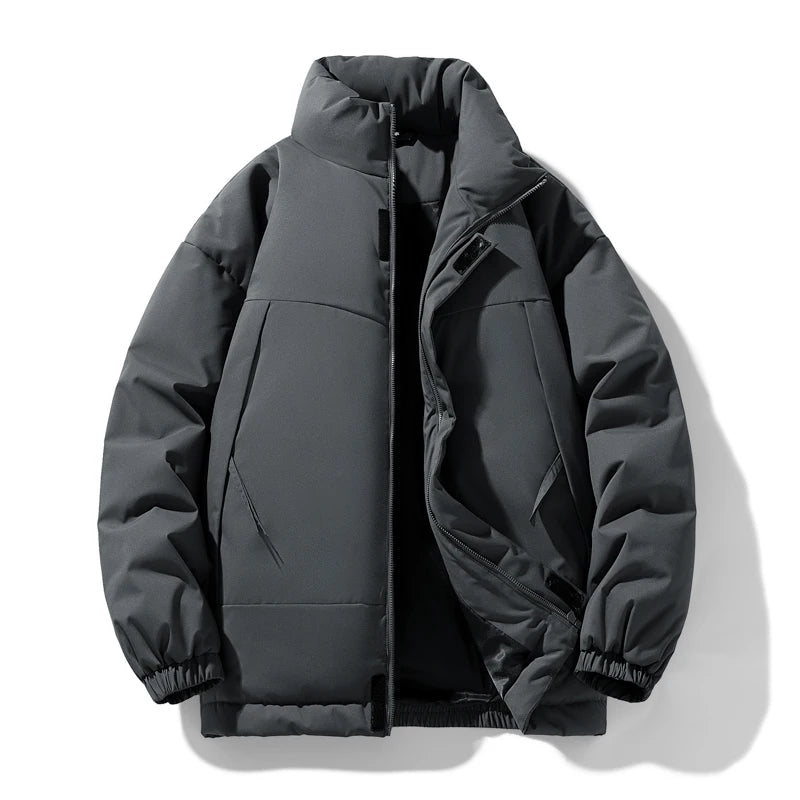 New Windproof Black Parka