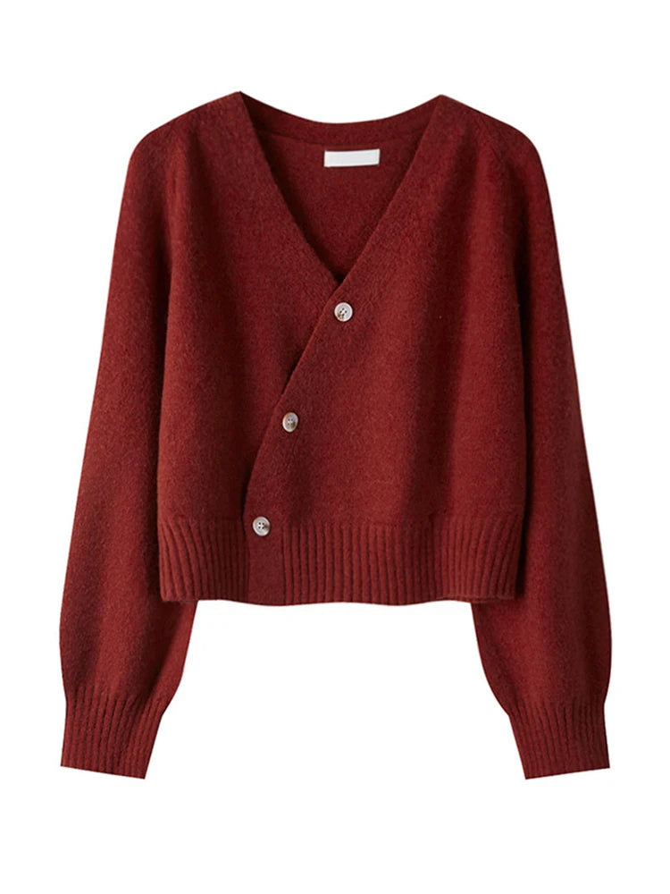 Playful Luxury: The Signature Cherry-Accent Cashmere Cardigan