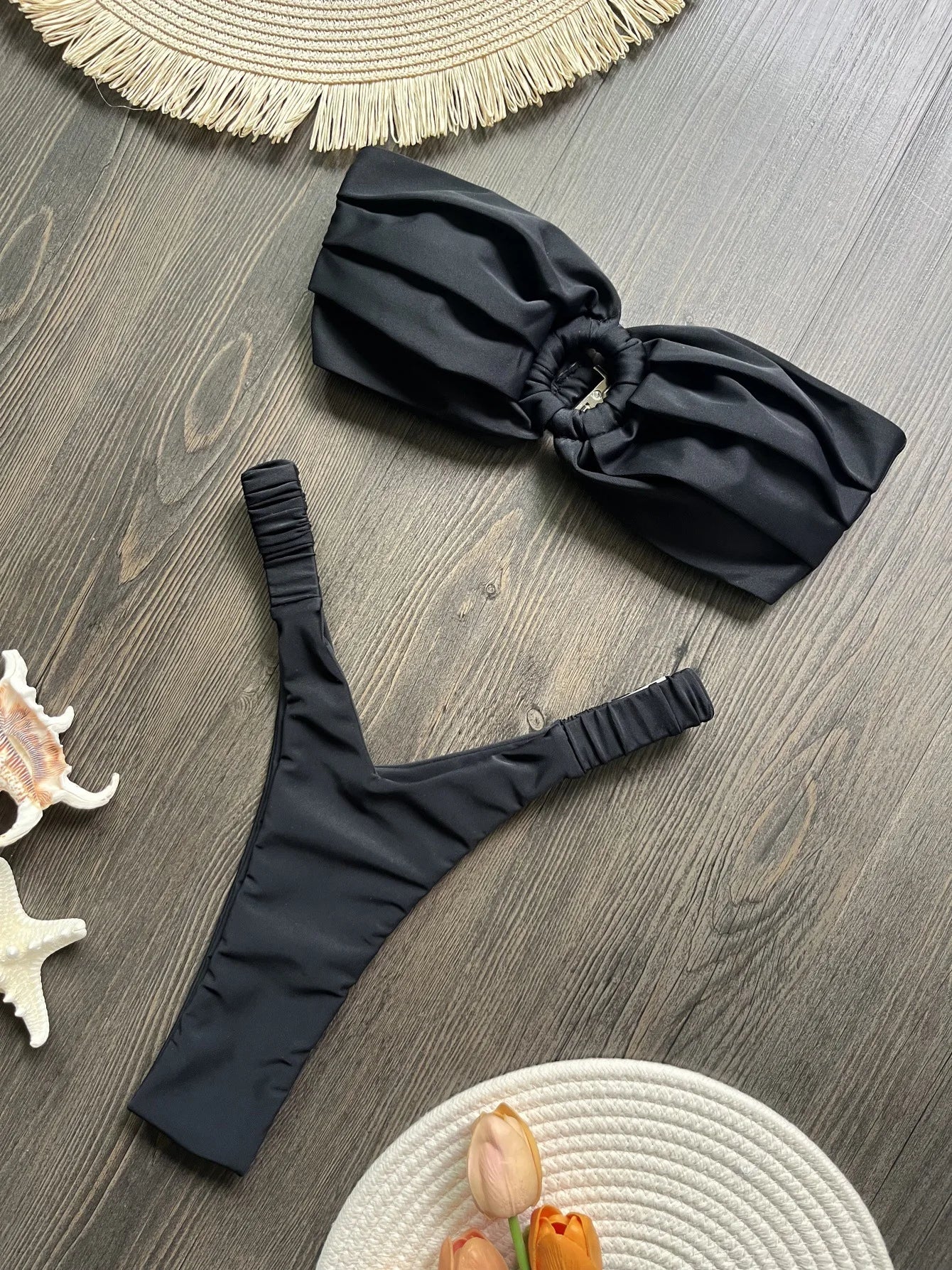 2025 Red Push Up Micro Bikini Set Womens Sexy Floral Thong Swimsuit Swimwear Bathing Suit